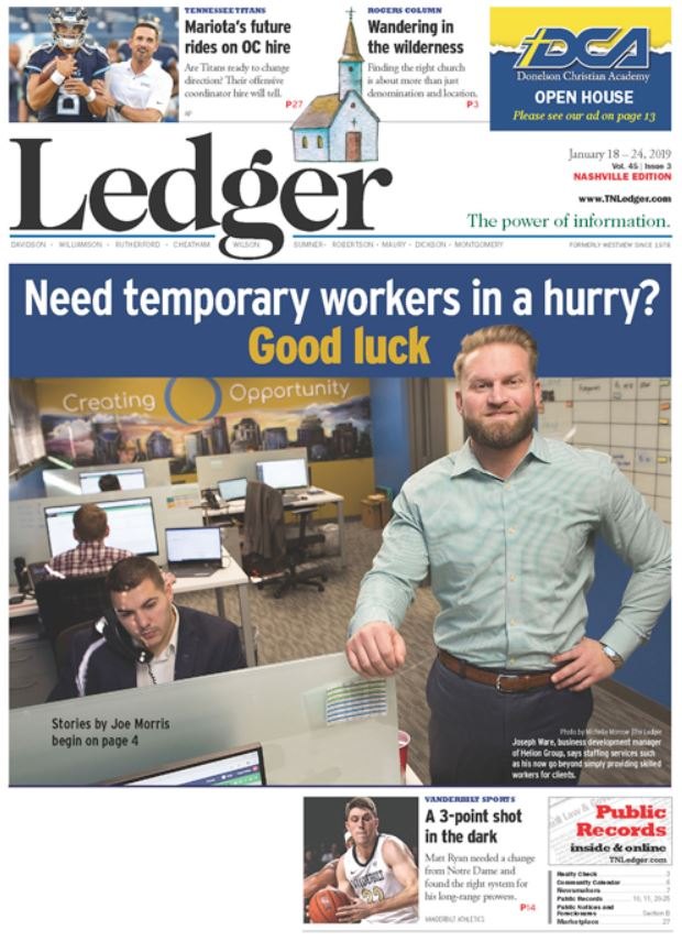 Nashville Branch Showcased in Cover Story on Labor Market Hire Dynamics